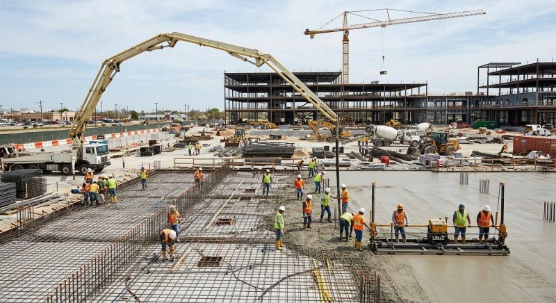 Commercial Slab Installation in Bokeelia, FL